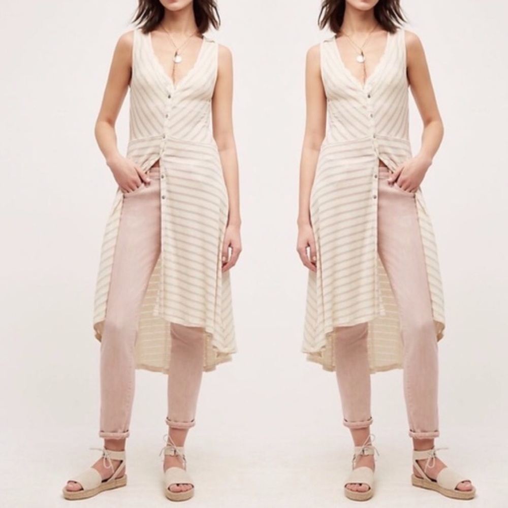 ❤️... Anthropologie Postage Tunic Vest